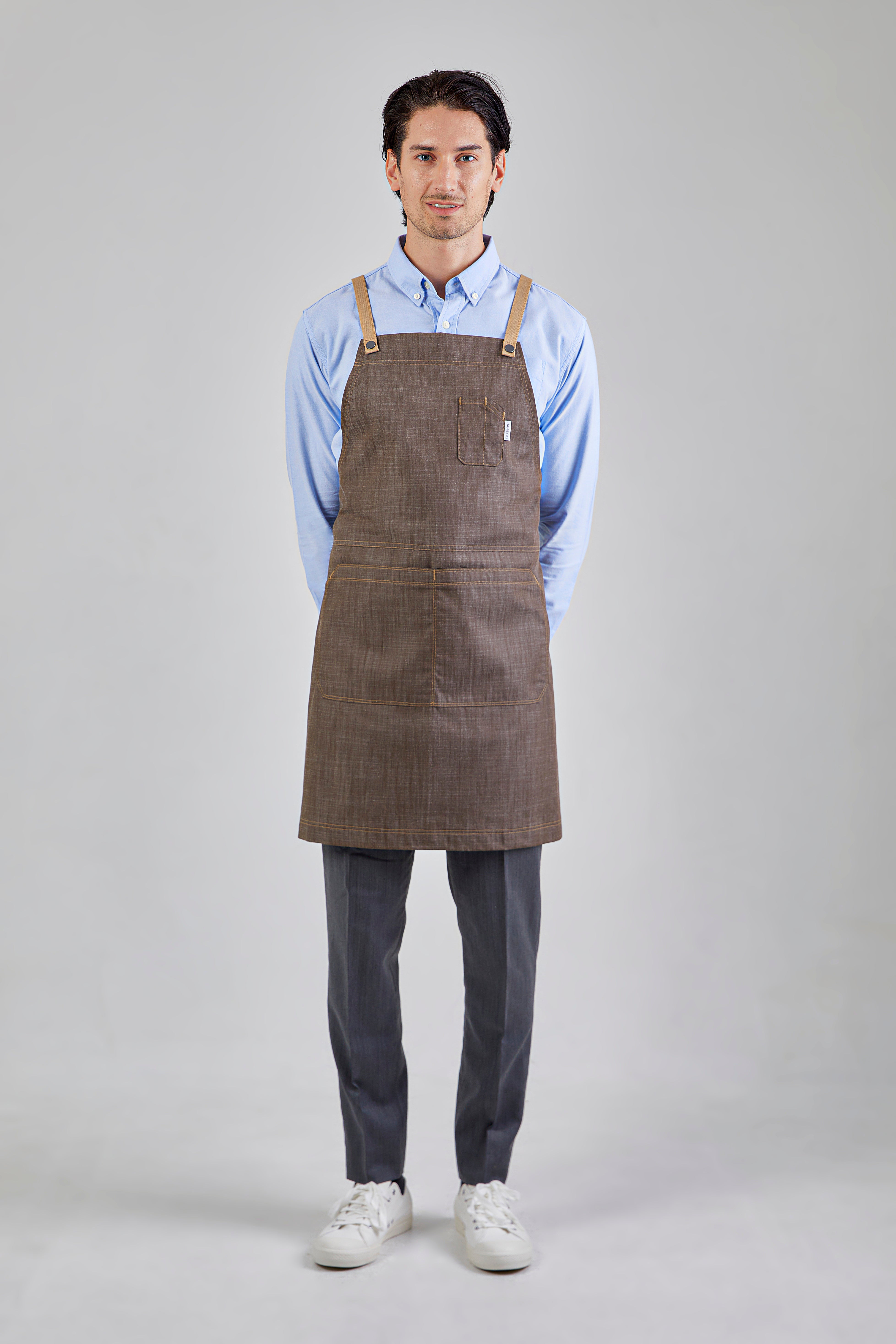 Sydney Apron (Brown,สีน้ำตาล)