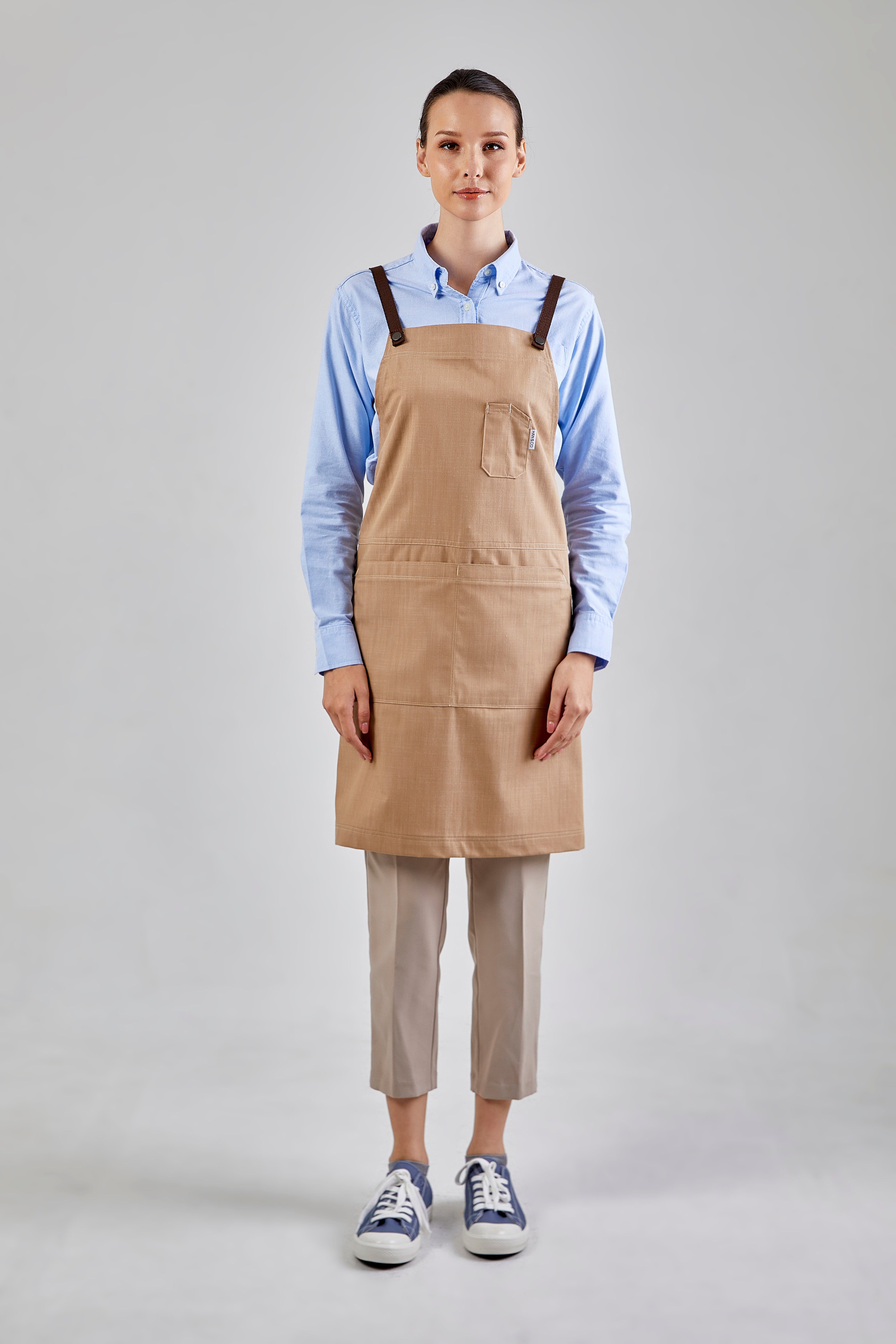 Sydney Apron (Khaki,สีกากี)
