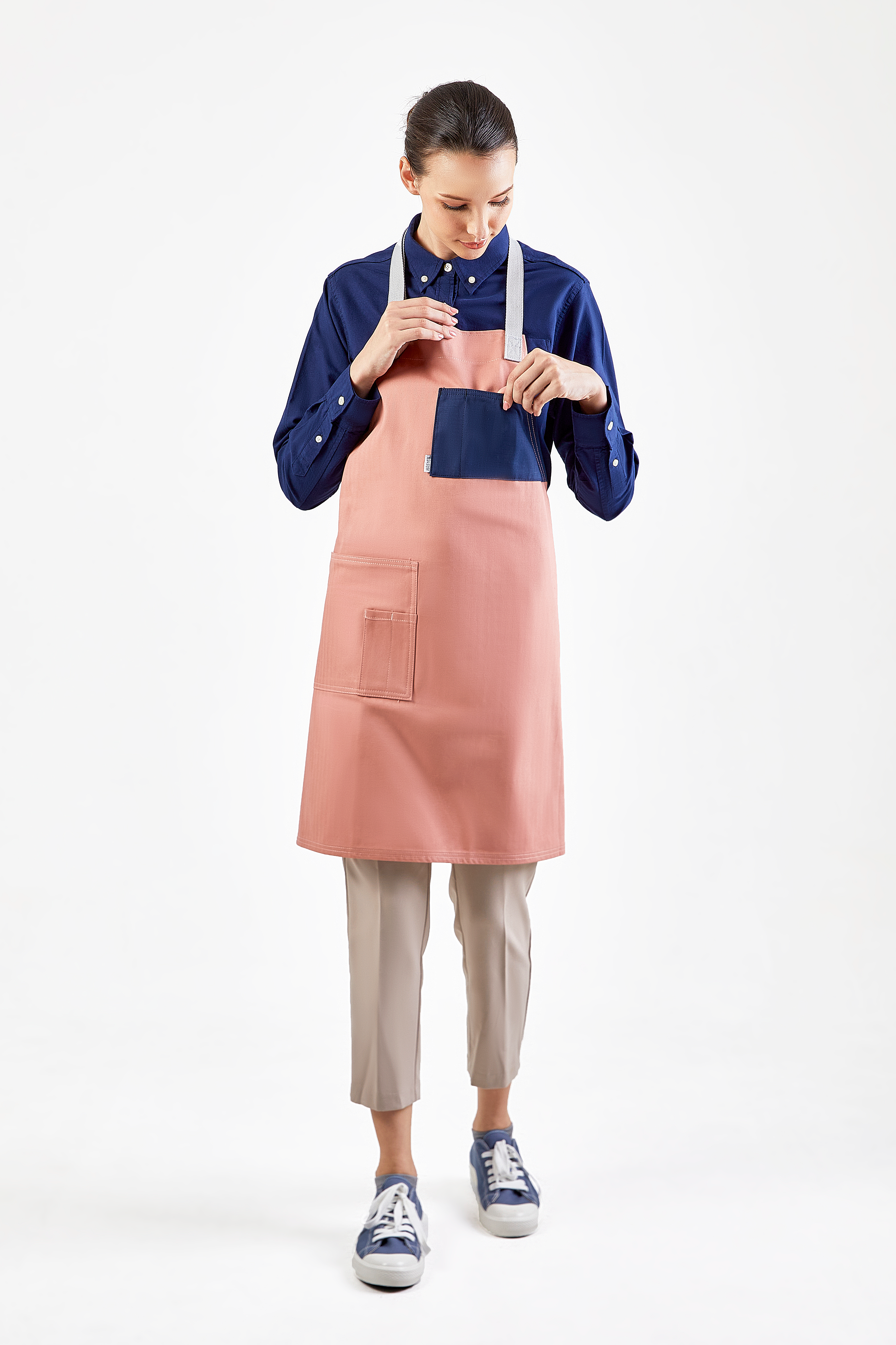 PEBBLE APRON - (Rose Pink, ชมพู)