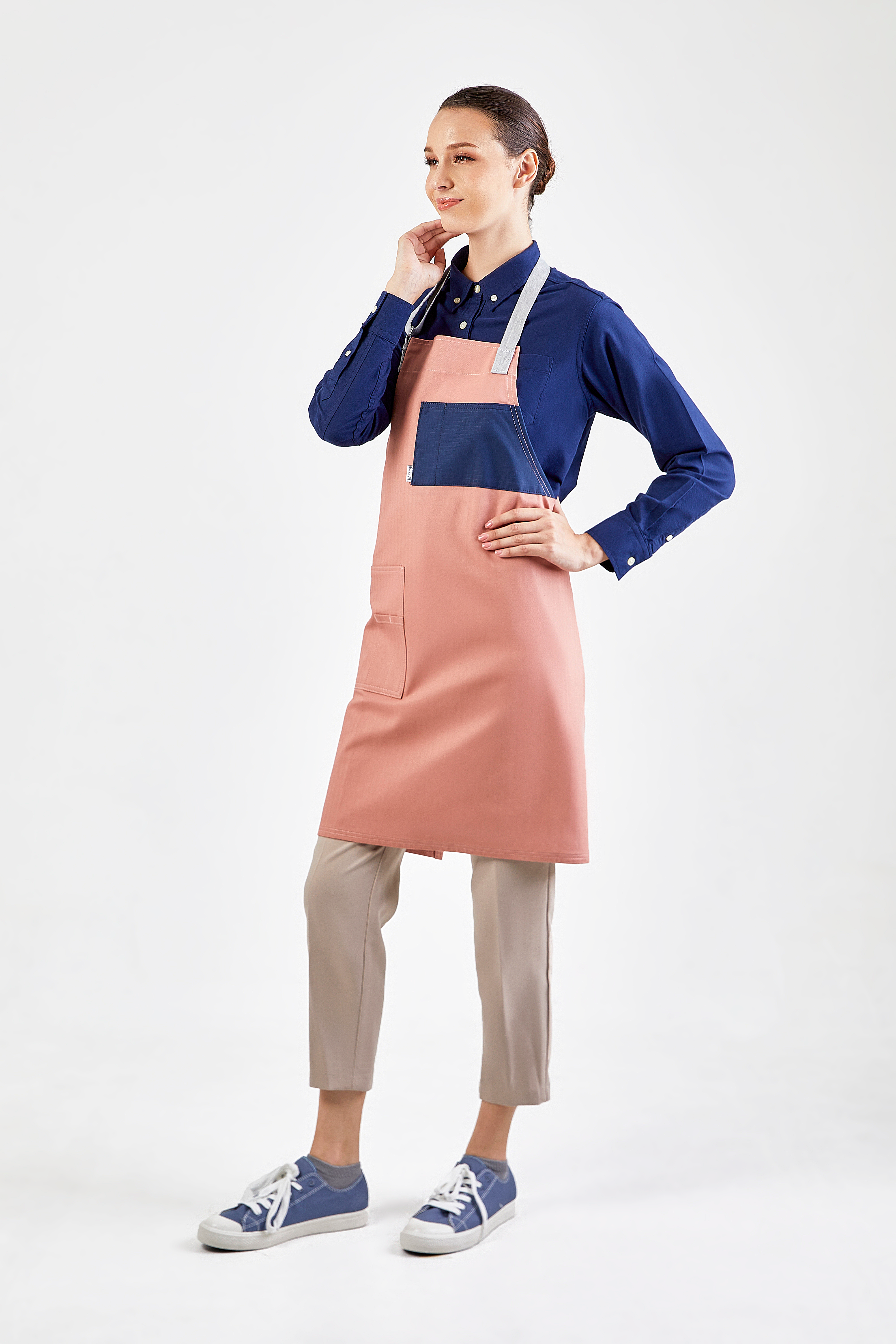 PEBBLE APRON - (Rose Pink, ชมพู)