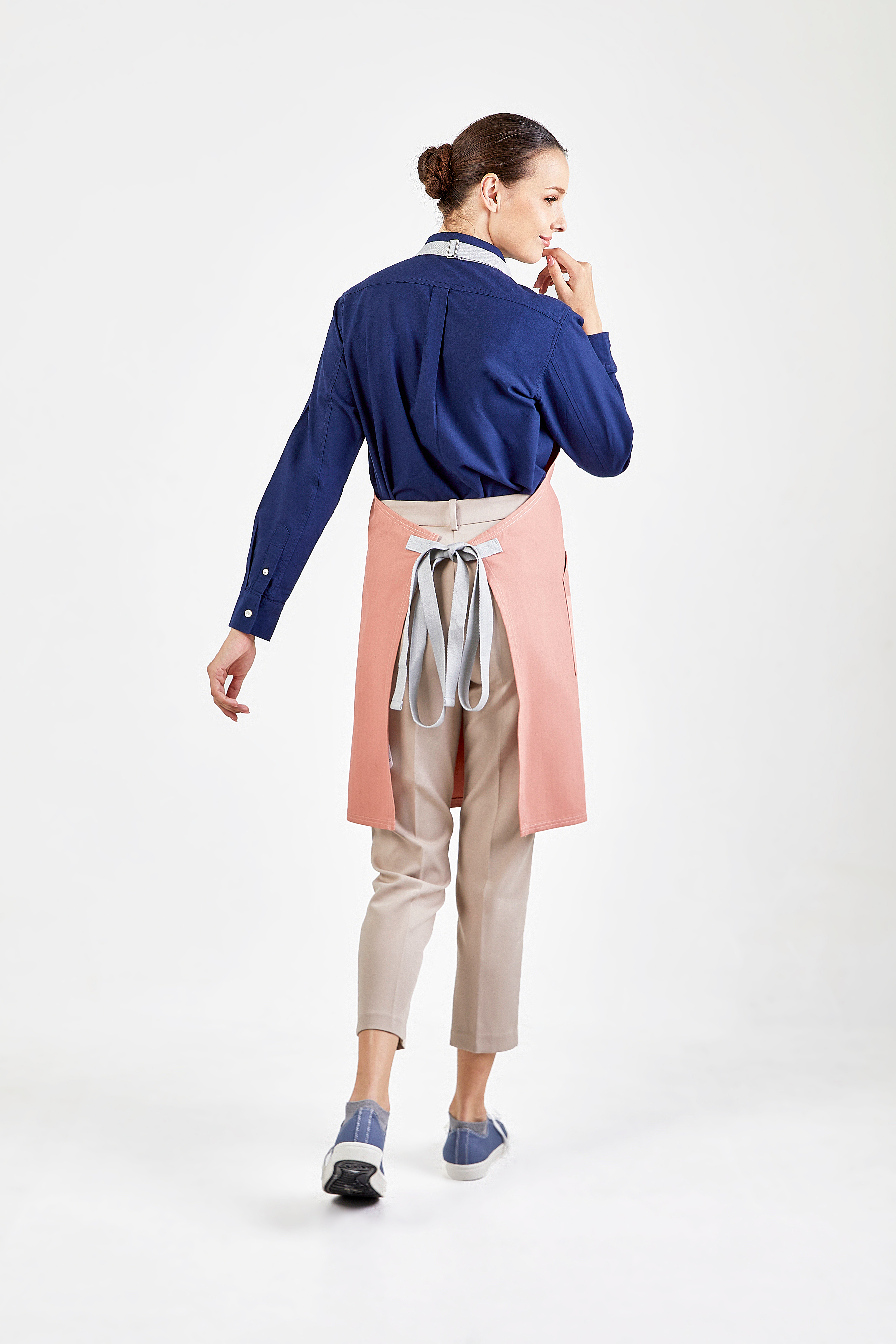 PEBBLE APRON - (Rose Pink, ชมพู)