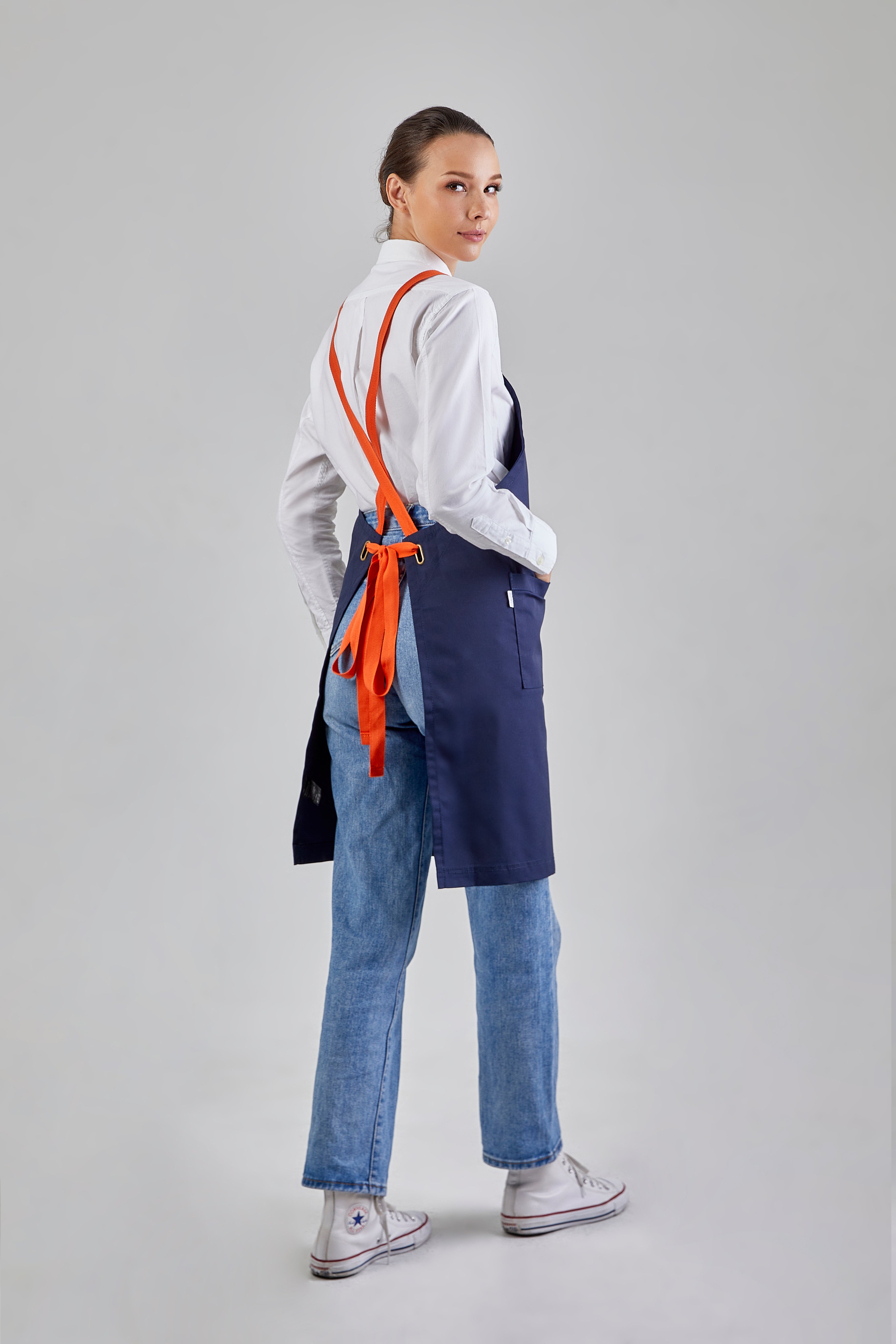 Motion Light Apron (Navy Blue, น้ำเงินเข้ม)