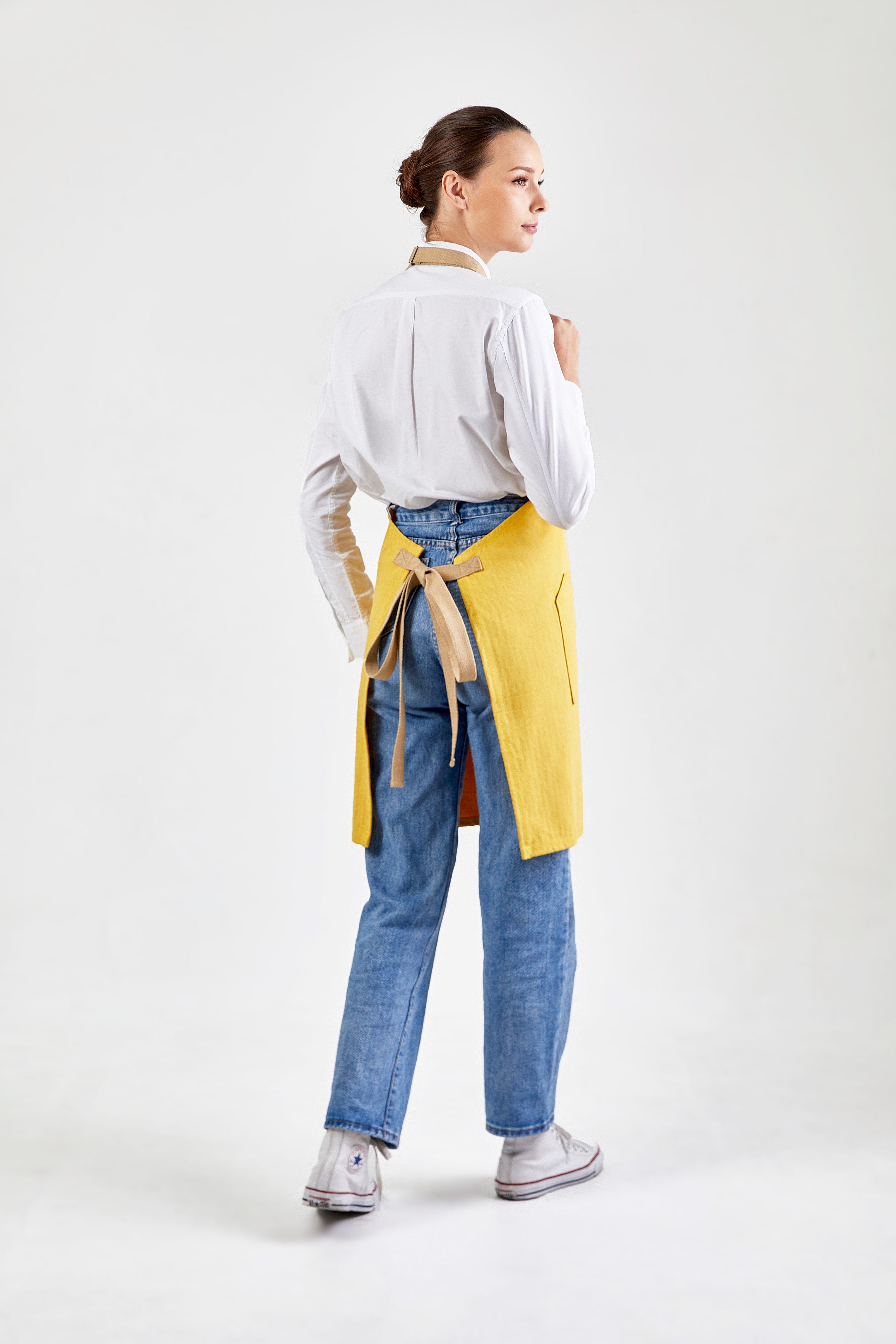 PEBBLE APRON - (Apricot, เหลืองแอปริคอต)