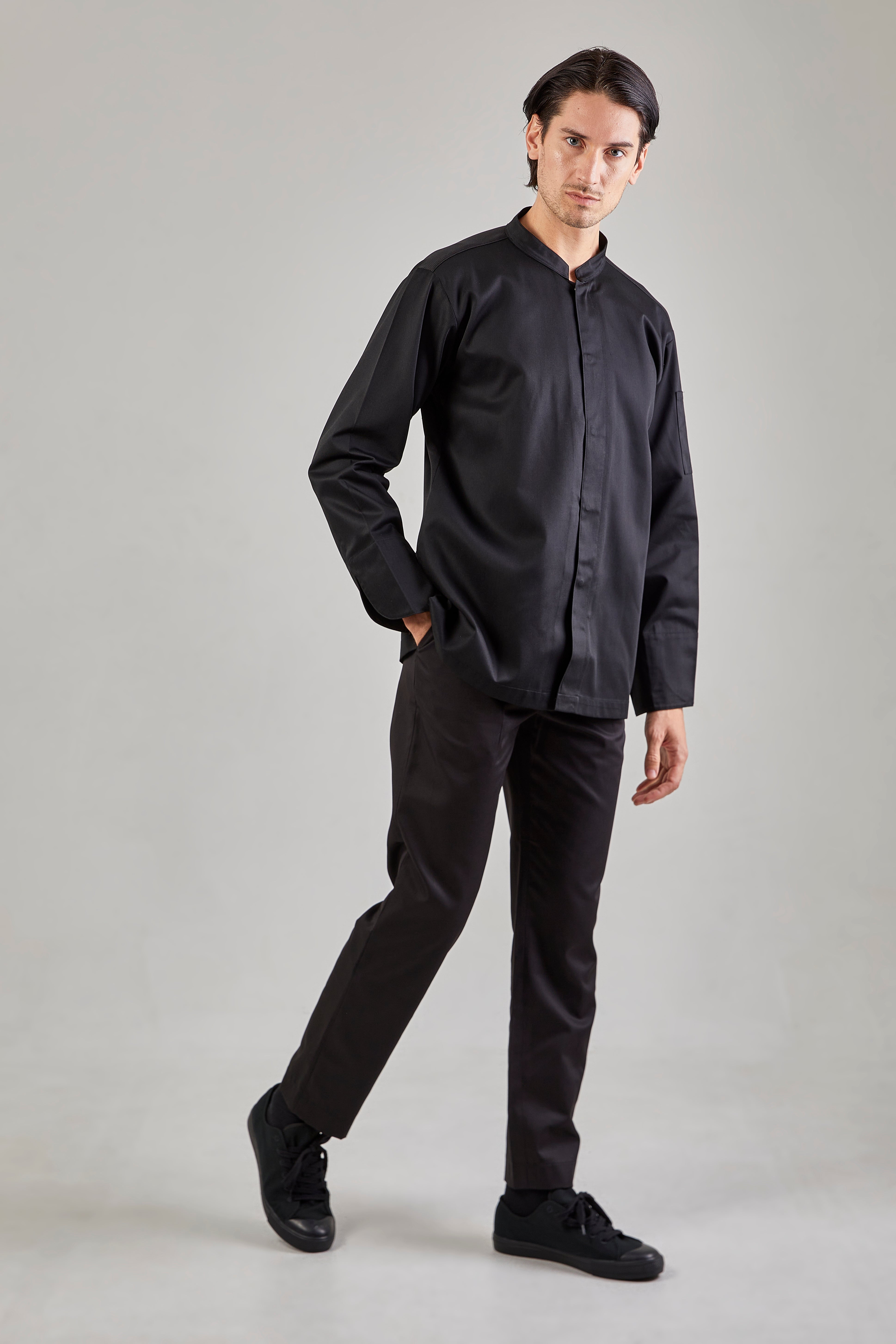 Chef Jackek (SEOUL)Black  (เสื้อเชฟรุ่น โซล)สีดำ