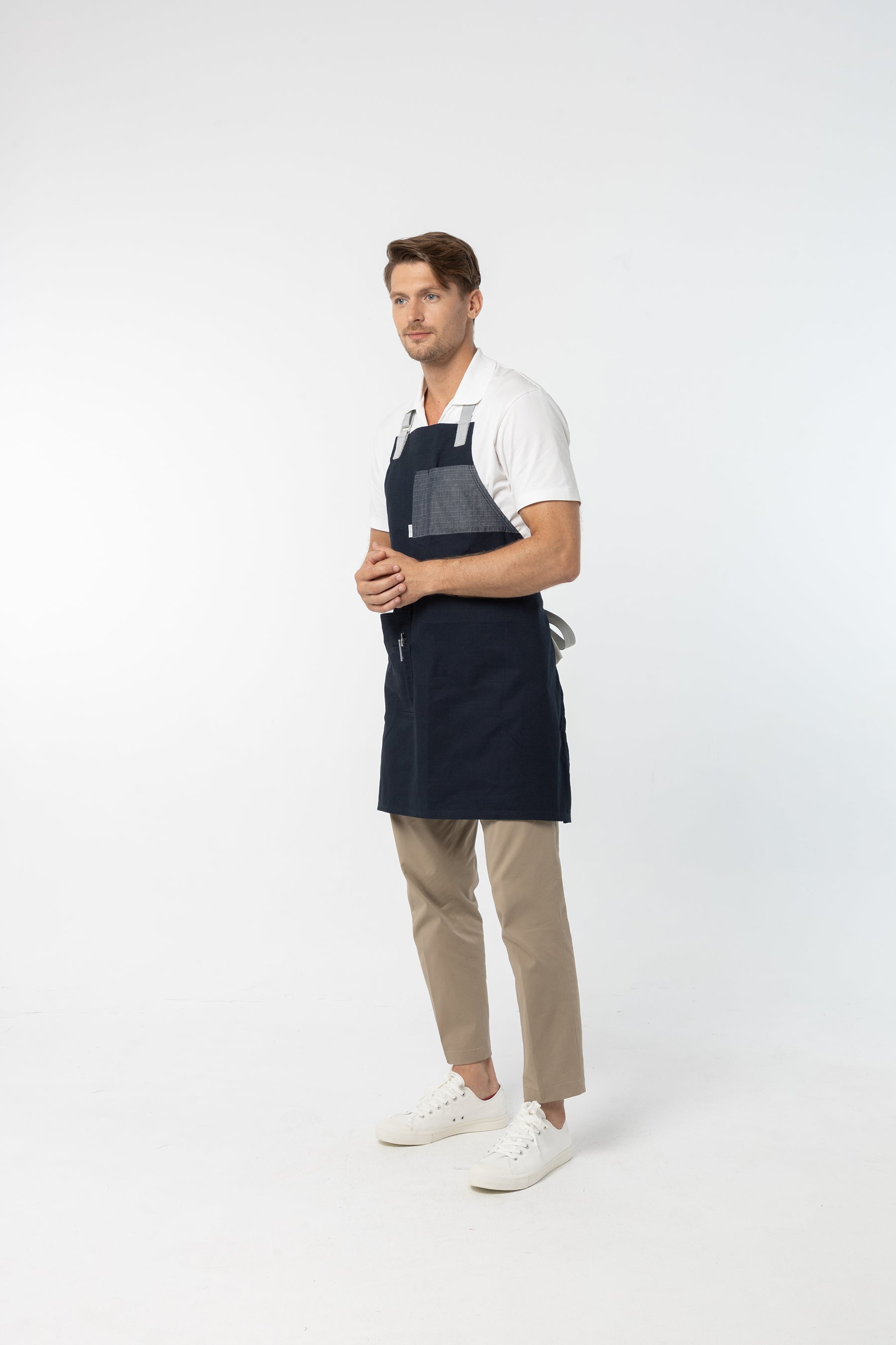 PEBBLE APRON - (Rocky Ripstop , น้ำเงินเข้ม )
