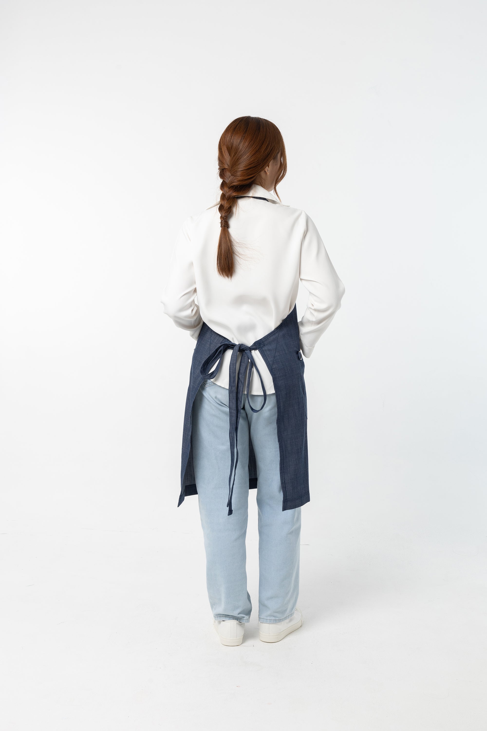 Paris Apron (Denim Blue, สีน้ำเงิน)