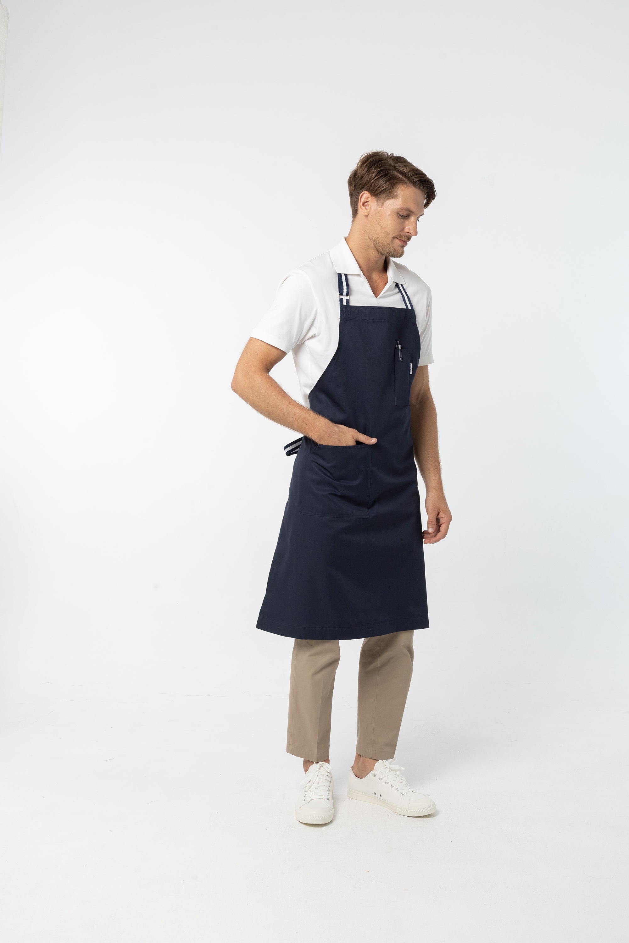 Berlin Apron (Navy , สีน้ำเงิน)
