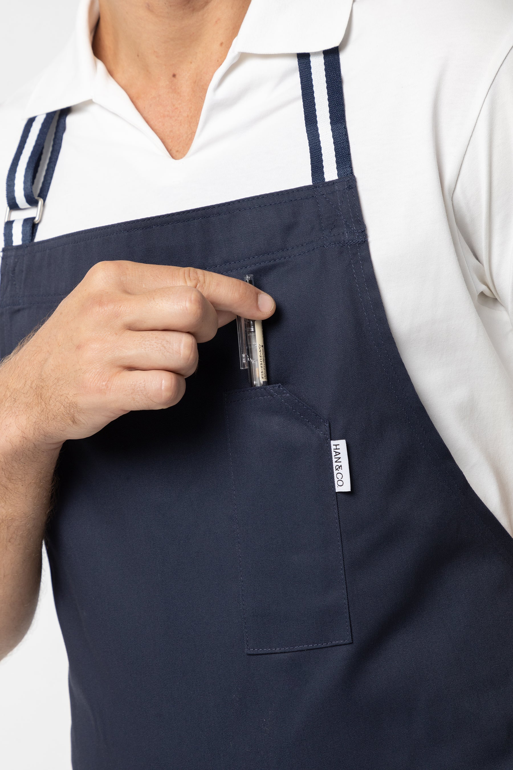 Berlin Apron (Navy , สีน้ำเงิน)