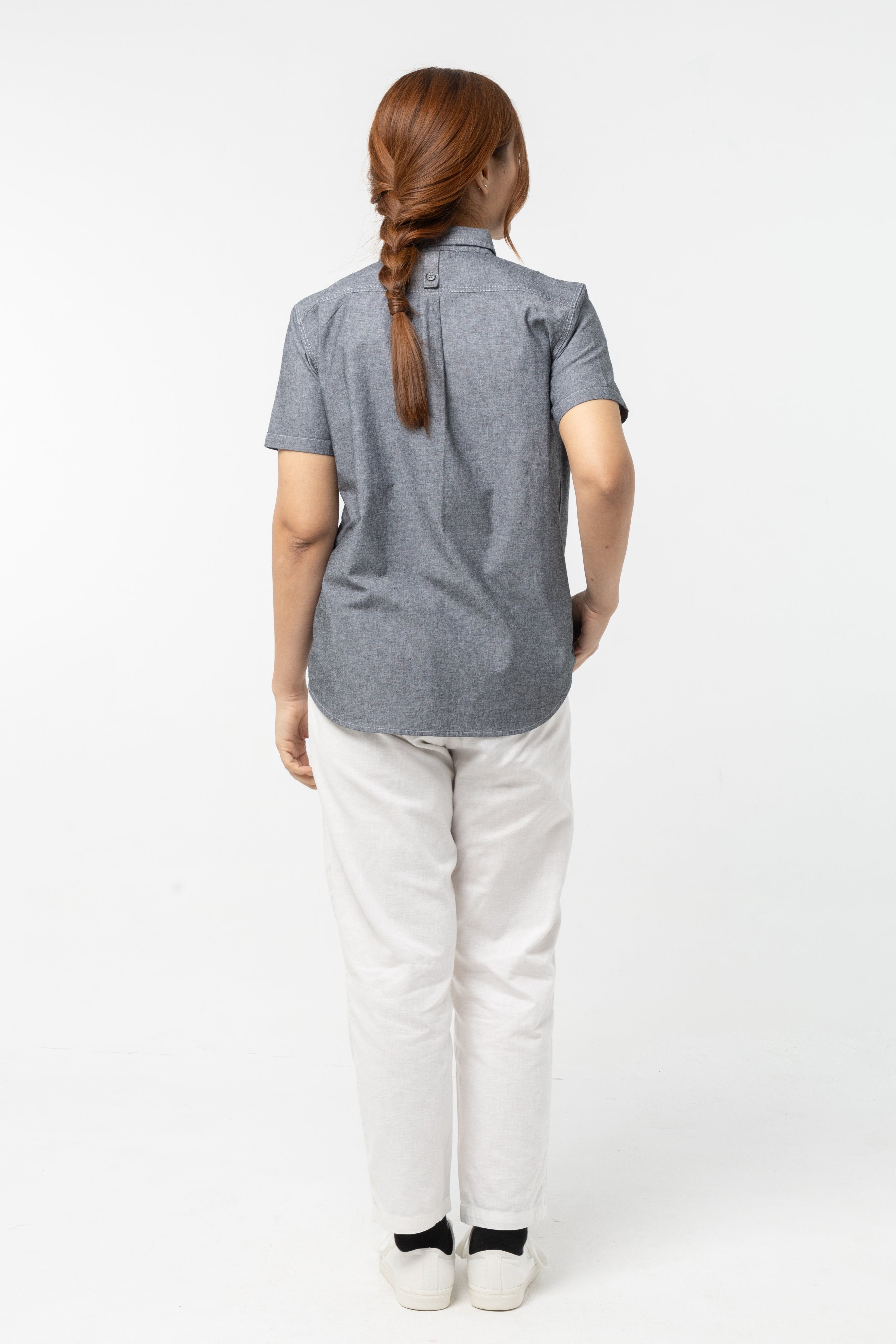 FT. Work Shirt : Short sleeve (Dark Grey, เทาเข้ม)