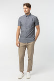 FT. Work Shirt : Short sleeve (Dark Grey, เทาเข้ม)