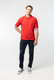 Polo Shirt เสื้อโปโล TC (Red, สีแดง)(Unisex)