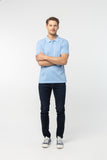 Polo Shirt เสื้อโปโล TC (Light Blue 110 , สีฟ้าอ่อน)(Unisex)