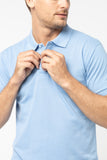 Polo Shirt เสื้อโปโล TC (Light Blue 110 , สีฟ้าอ่อน)(Unisex)