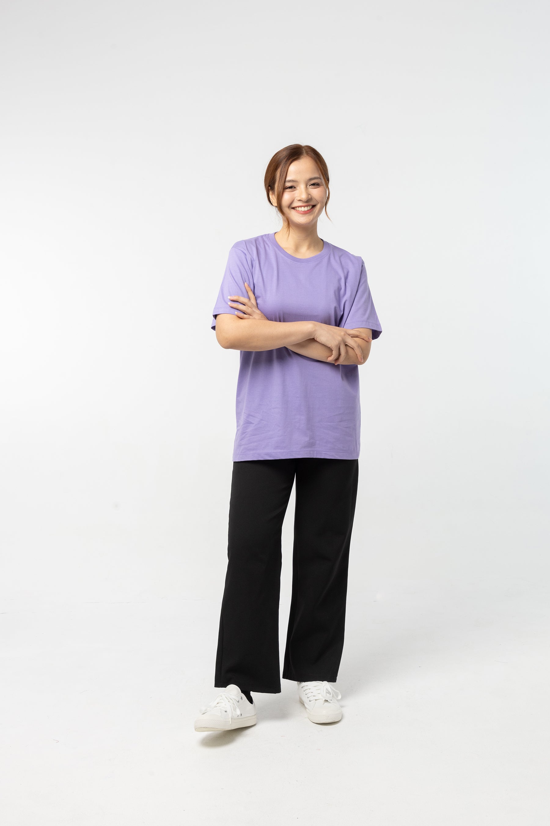 T-Shirt เสื้อยืด (Purple, สีม่วง)(Unisex)