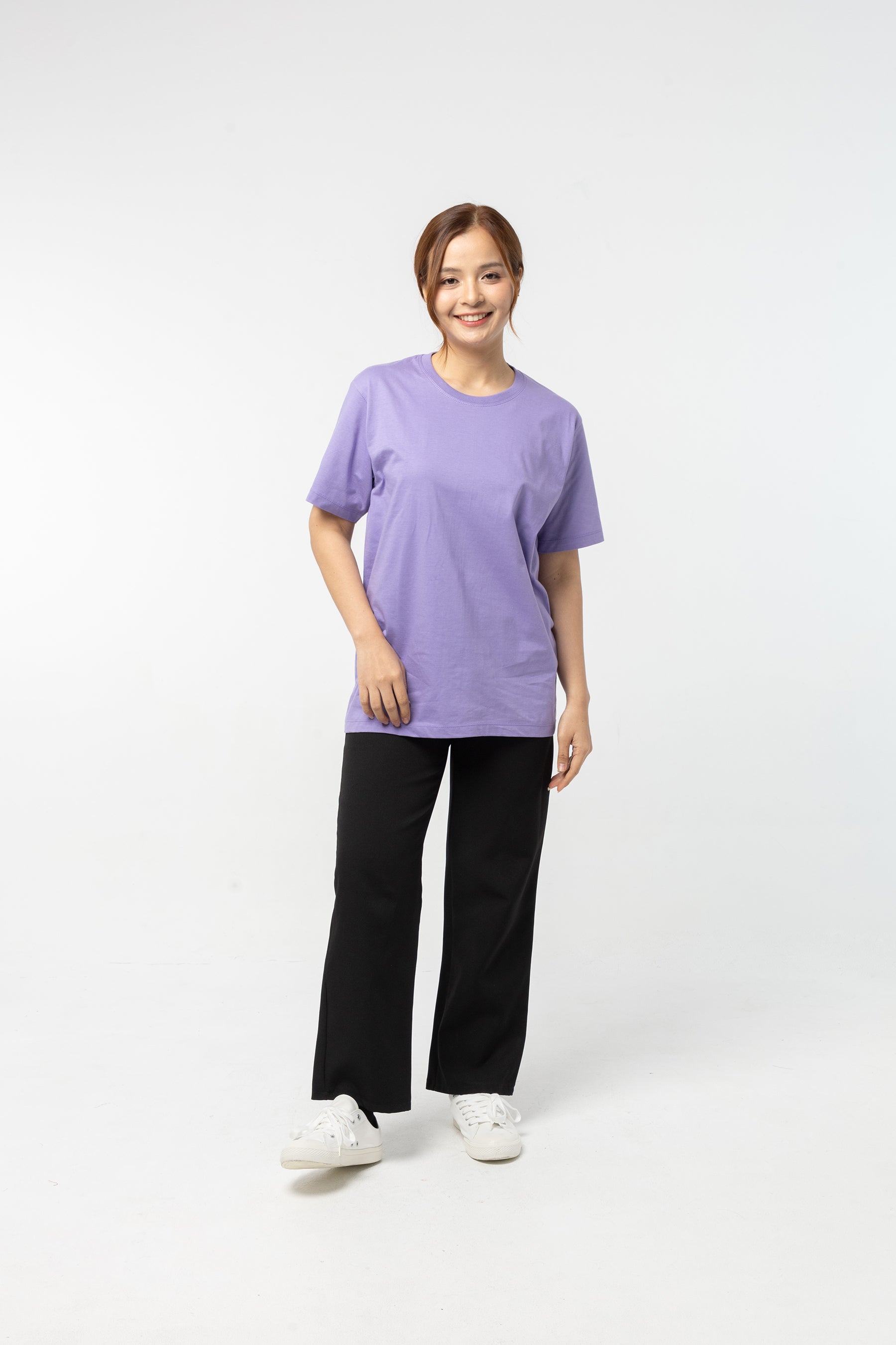 T-Shirt เสื้อยืด (Purple, สีม่วง)(Unisex)