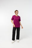 T-Shirt เสื้อยืด (Mulberry Purple , สีม่วงเม็ดมะปราง)(Unisex)