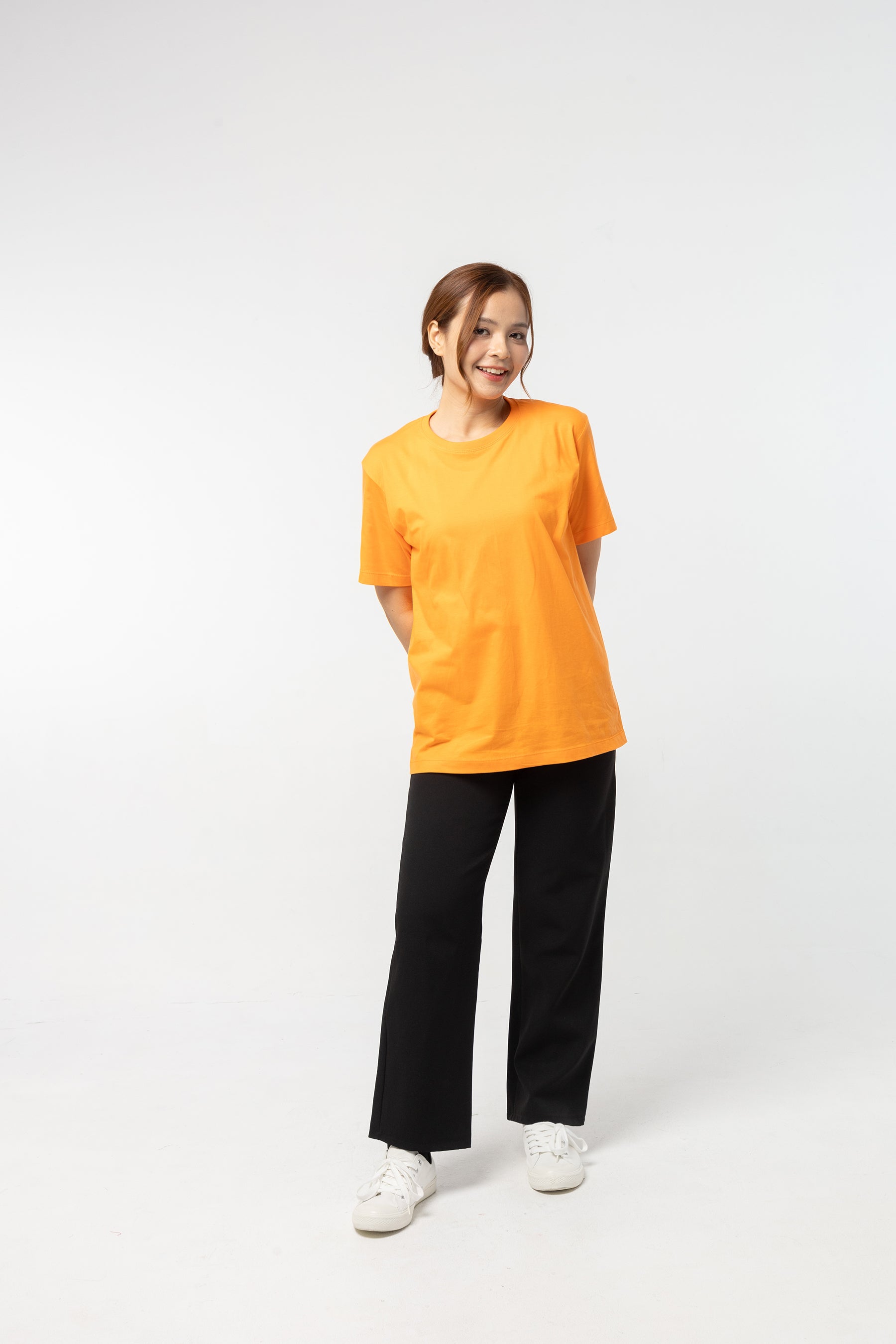 T-Shirt เสื้อยืด (Orange, สีส้ม)(Unisex)
