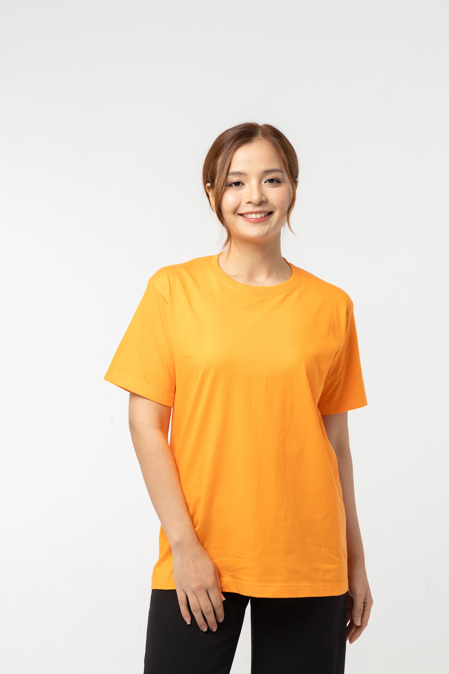 T-Shirt เสื้อยืด (Orange, สีส้ม)(Unisex)