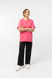 T-Shirt เสื้อยืด (Hot Pink, สีบานเย็น)(Unisex)
