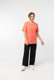 T-Shirt เสื้อยืด (Pink Rose, สีโอรส)(Unisex)