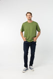 T-Shirt เสื้อยืด (Dark Green, สีเขียวขี้ม้า)(Unisex)