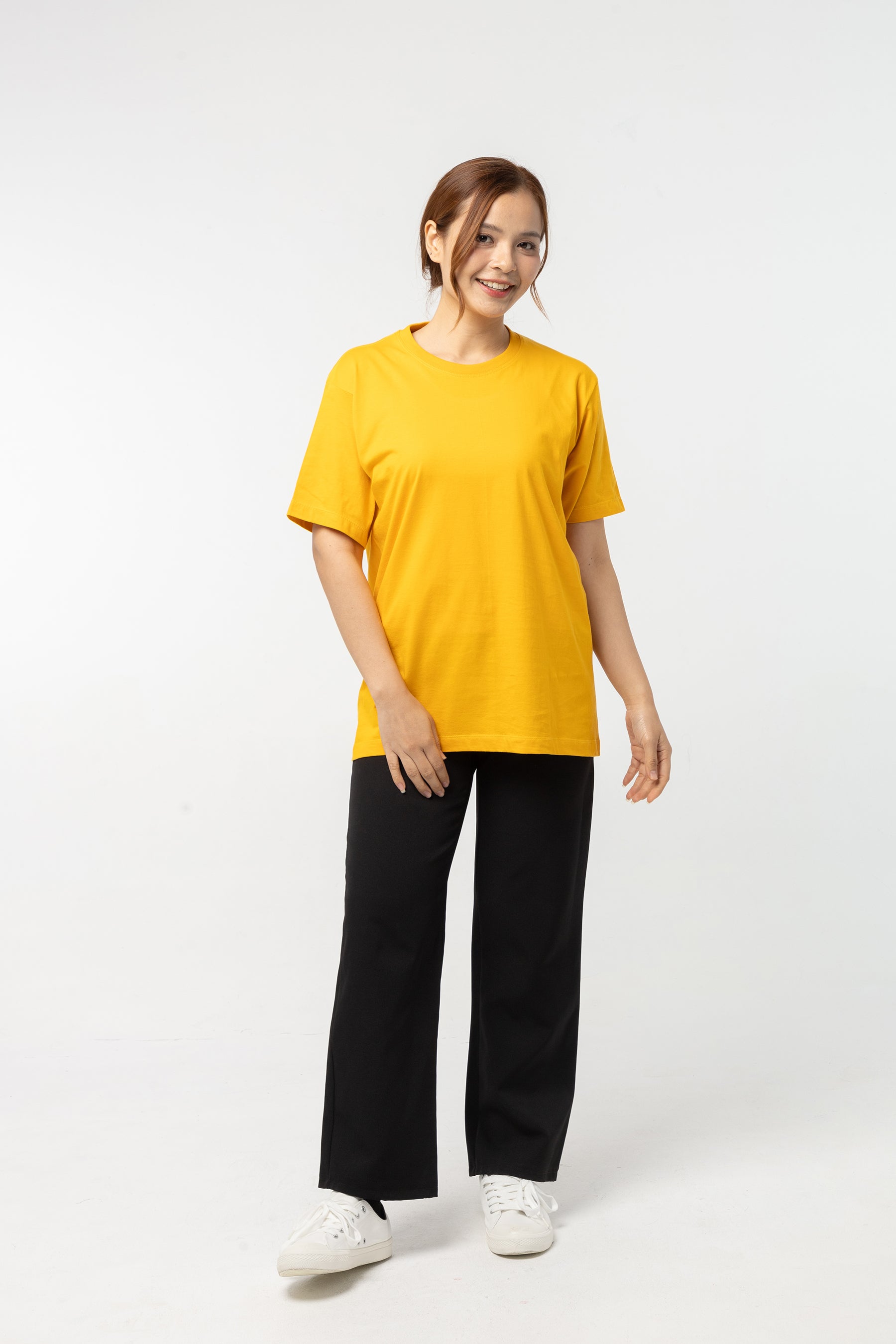 T-Shirt เสื้อยืด (Mustard , สีเหลืองมัสตาร์ด)(Unisex)