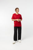 T-Shirt เสื้อยืด (Cherry Red, สีแดงเข้ม)(Unisex)