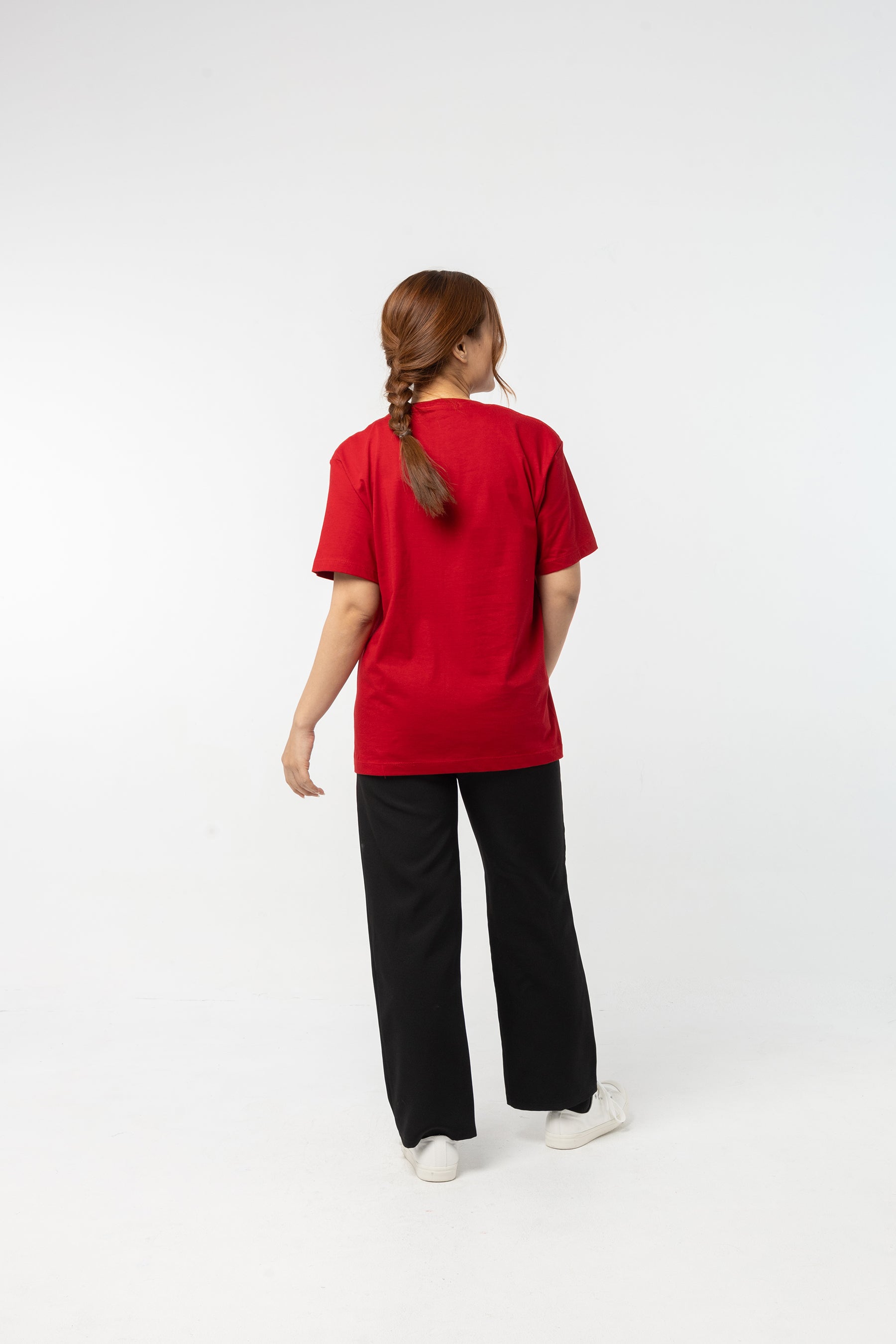T-Shirt เสื้อยืด (Cherry Red, สีแดงเข้ม)(Unisex)