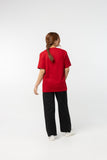 T-Shirt เสื้อยืด (Cherry Red, สีแดงเข้ม)(Unisex)