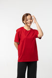 T-Shirt เสื้อยืด (Cherry Red, สีแดงเข้ม)(Unisex)