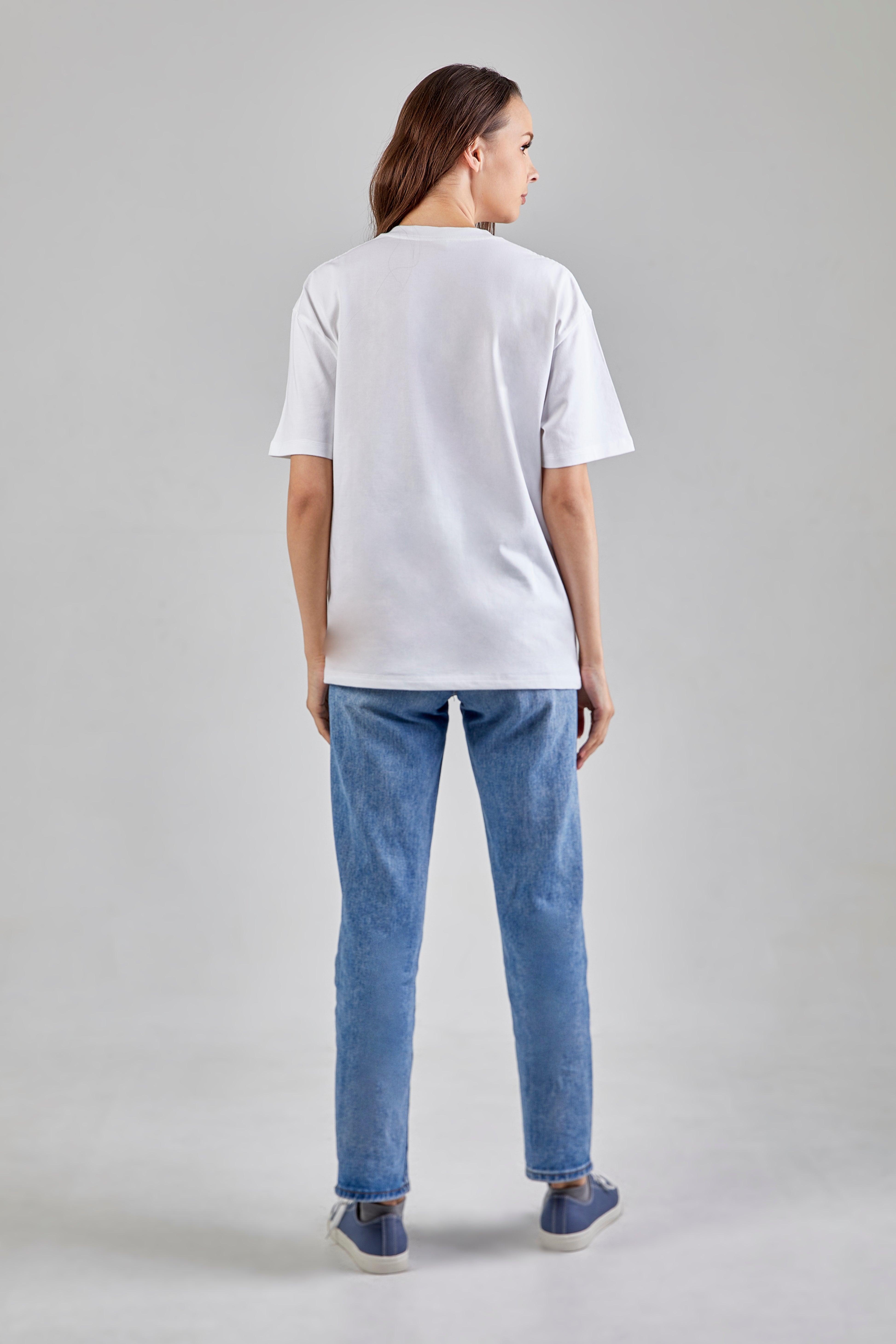 Oversize T-shirt เสื้อยืดโอเวอร์ไซส์ (White ขาว)