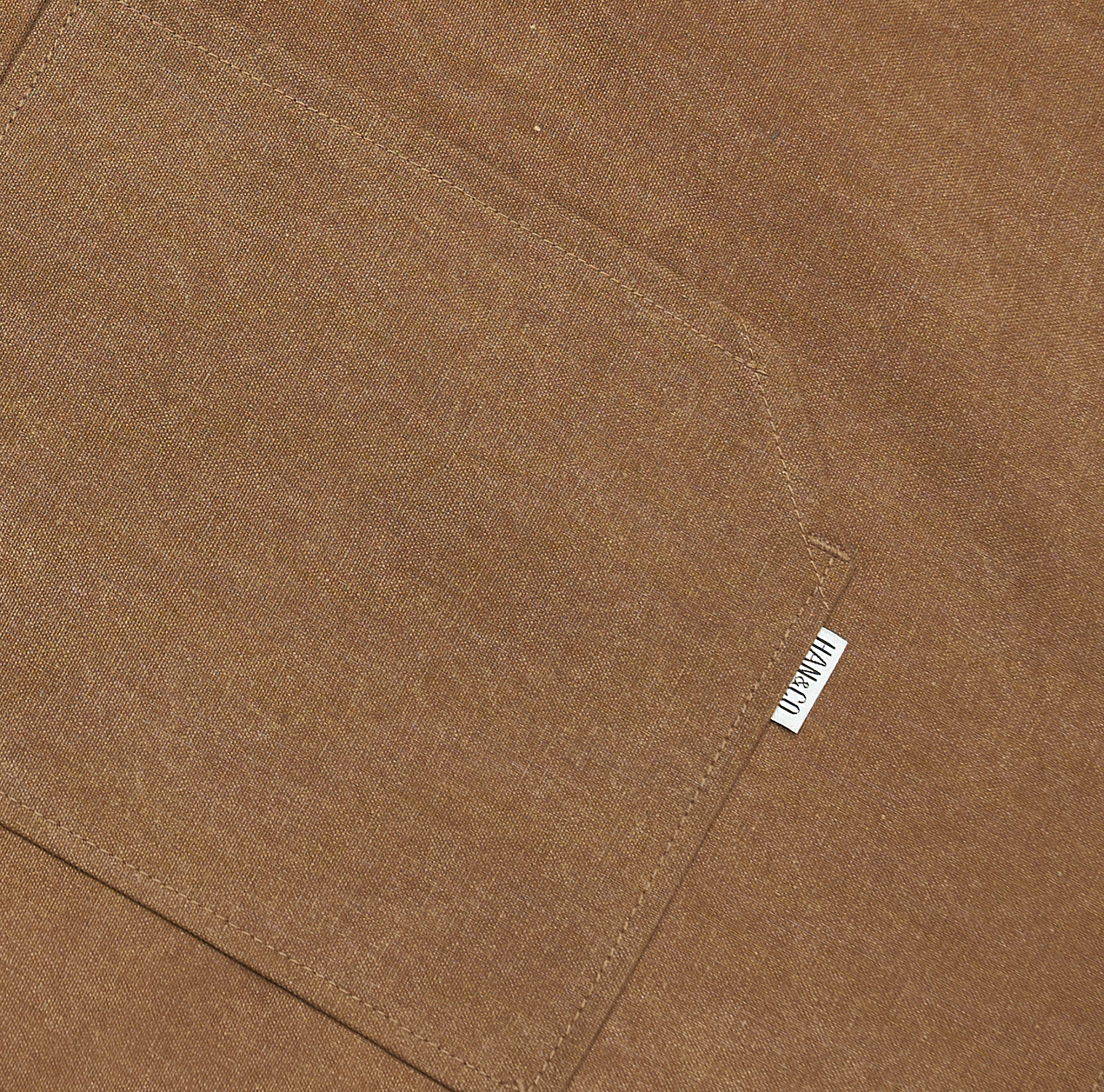 12C Short Apron ผ้ากันเปื้อนตัวสั้น (Cinnamon Brown, น้ำตาลเข้ม)