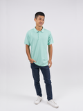 Polo Shirt เสื้อโปโล TC (Mint Green, สีเขียวมิ้นท์)(Unisex)