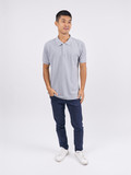 Polo Shirt เสื้อโปโล TC (Light Grey, สีเทาอ่อน)(Unisex)