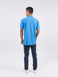 Polo Shirt เสื้อโปโล TC (Sea Blue, สีฟ้าน้ำทะเล)(Unisex)