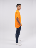 Polo Shirt เสื้อโปโล TC (Orange, สีส้ม)(Unisex)