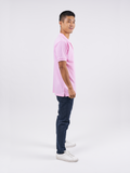 Polo Shirt เสื้อโปโล TC (Pink, สีชมพู)(Unisex)