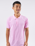 Polo Shirt เสื้อโปโล TC (Pink, สีชมพู)(Unisex)