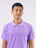 Polo Shirt เสื้อโปโล TC (Light Purple, สีม่วงอ่อน)(Unisex)