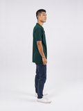 Polo Shirt เสื้อโปโล TC (Pine Green, สีเขียวเข้ม)(Unisex)