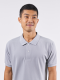 Polo Shirt เสื้อโปโล TC (Light Grey, สีเทาอ่อน)(Unisex)