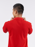 Polo Shirt เสื้อโปโล TC (Red, สีแดง)(Unisex)