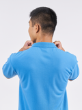 Polo Shirt เสื้อโปโล TC (Sea Blue, สีฟ้าน้ำทะเล)(Unisex)