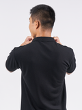 Polo Shirt เสื้อโปโล TC (Black, สีดำ)(Unisex)