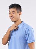 Polo Shirt เสื้อโปโล TC (Light Blue, สีฟ้าอ่อน)(Unisex)
