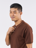 Polo Shirt เสื้อโปโล TC (Brown, สีน้ำตาล)(Unisex)