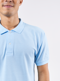 Polo Shirt เสื้อโปโล TC (Sky Blue, สีฟ้าใส)(Unisex)