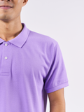 Polo Shirt เสื้อโปโล TC (Light Purple, สีม่วงอ่อน)(Unisex)