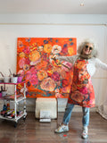 Orange Bouquet Apron