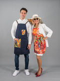 Orange Bouquet Apron